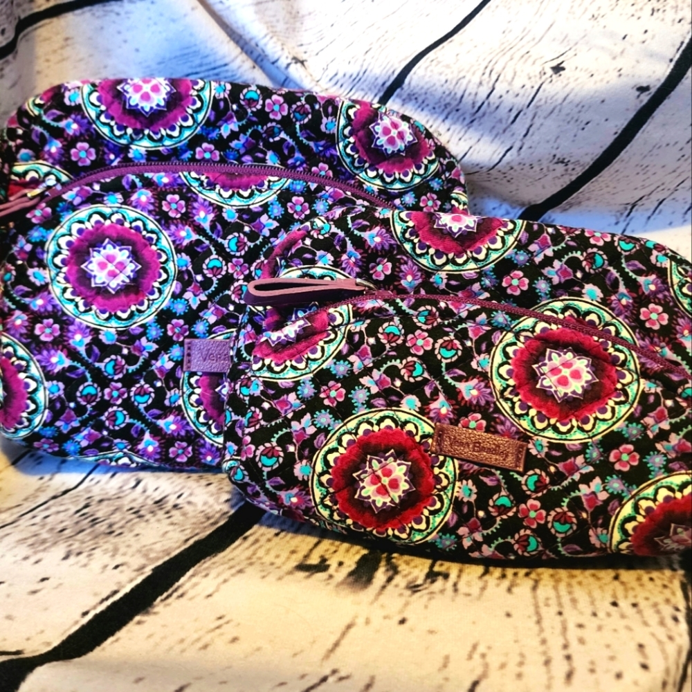 SOLD Vera Bradley Cosmetic Bag Set